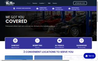 Van Horn Collision Center - Manitowoc website