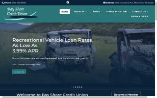 Bay Shore Credit Union website