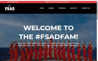 First Street Academy Of Dance website