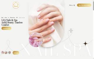 LSA Nails & Spa website