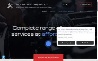 McClain Auto Repair LLC website