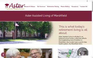Aster Assisted Living of Marshfield website