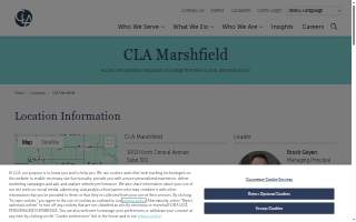CLA (CliftonLarsonAllen) of Marshfield website