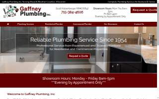 Gaffney Plumbing Inc website
