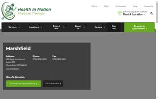 Health In Motion website