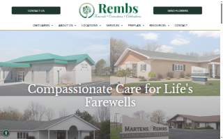Rembs Celebration Center website
