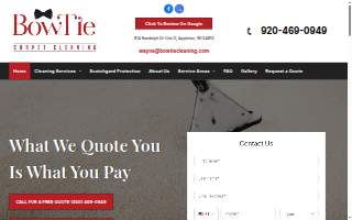 BowTie Carpet Cleaning LLC website