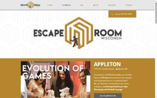 Escape Room Wisconsin - Appleton website