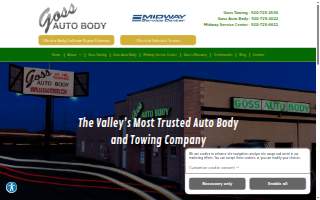 Goss Auto Body of Menasha website