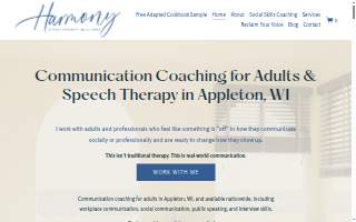 Harmony Speech Therapy Solutions, LLC of Menasha website