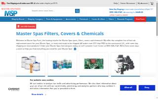 Master Spa Parts website