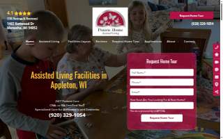 Prairie Home Assisted Living website