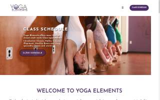 Yoga Elements website