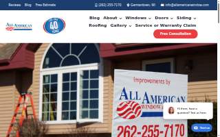 All American Window & Door Co of Menomonee Falls website