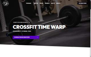 CrossFit Time Warp website