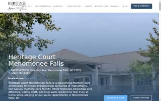 Heritage Court Menomonee Falls website