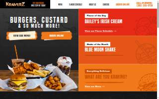Kraverz Frozen Custard website