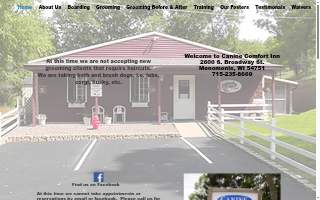 Canine Comfort Inn website