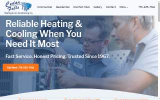 Cedar Falls Heating & AC Inc website