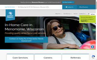 Comfort Keepers Home Care of Menomonie website