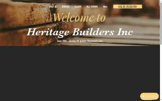 Heritage Builders, Inc. website
