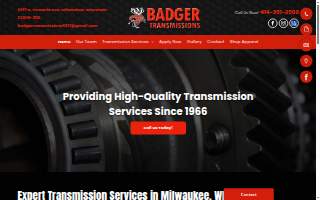 Badger Transmissions website
