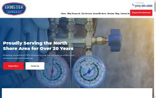 Ernster Heating and A/C website