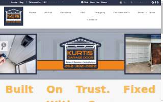 Kurtis's Garage Door Installation & Repair website