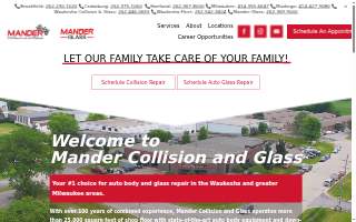 Mander Collision & Glass - Cedarburg of Mequon website