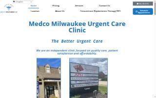 Medco Milwaukee Urgent Care Clinic website