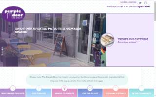 Purple Door Ice Cream website