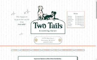 Two Tails Grooming Salon, LLC website