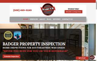 Badger Property Inspection website