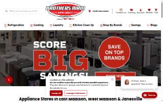 Brothers Main Appliance & TV website