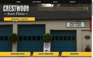Crestwood Auto Clinic website