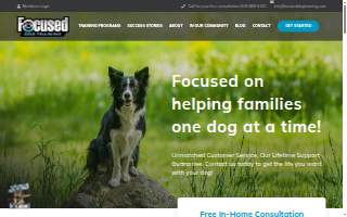 Focused Dog Training, LLC website