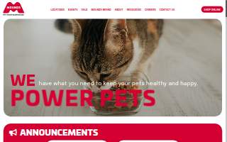 Mounds Pet Food Warehouse of Middleton website
