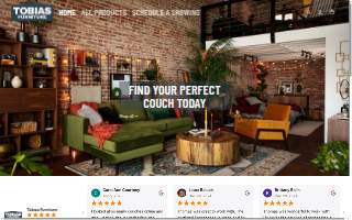 Tobias Furniture website