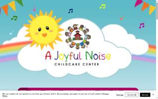 A Joyful Noise Child Care website
