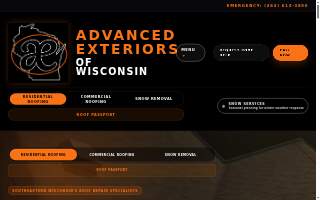 Advanced Exteriors of Wisconsin website