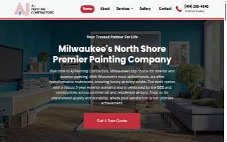 AJ Painting Contractors website