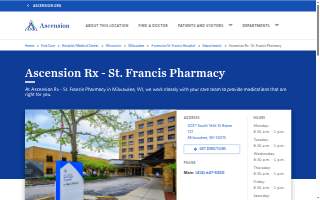 Ascension Rx - St. Francis Pharmacy website