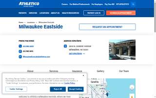 Athletico Physical Therapy - Milwaukee Eastside website