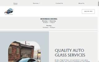 Auto Page & Glass website