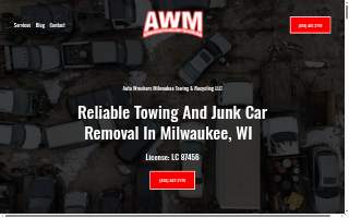 Auto Wreckers Milwaukee Towing & Recycling website