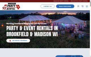 Brookfield Party Rental website