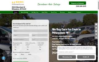 Burnham Auto Salvage website
