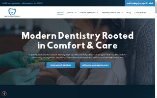 Capitol Family Dental Clinic website