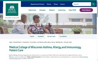 Children's Hospital of Wisconsin Asthma/Allergy and Clinical Immunology website