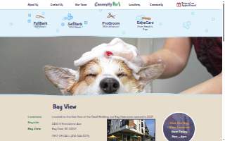 Community Bark Dog Wash & Groom - Bay View website